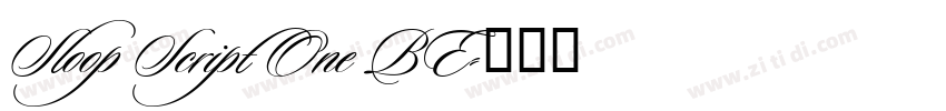 Sloop Script One BE字体转换 Sloop Script One BE字体转换